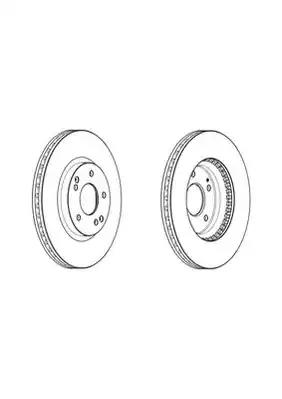 Тормозной диск ferodo DDF2091C FERODO