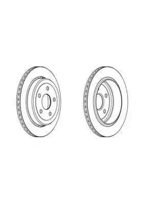 Диск гальмівний DDF2095C FERODO