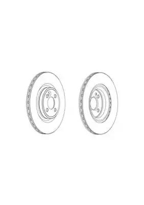 Гальмівний диск DDF2127C FERODO