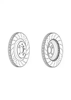 Гальмівний диск DDF2202C1 FERODO