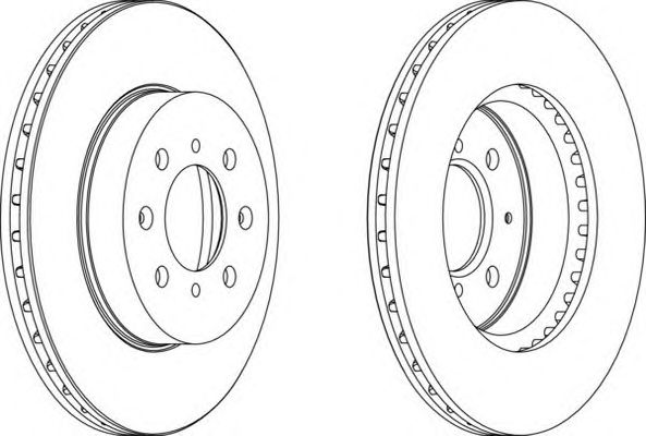 Диск гальмівний DDF492 FERODO