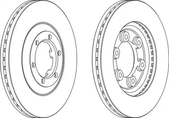 Гальмівний диск DDF693 FERODO