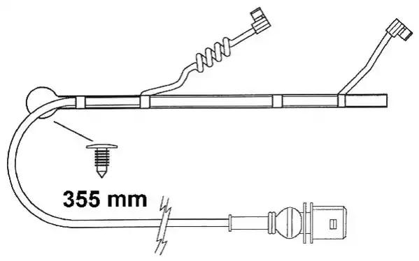 Конт. попер. сигналу, знос гальм. накл. FAI163 FERODO