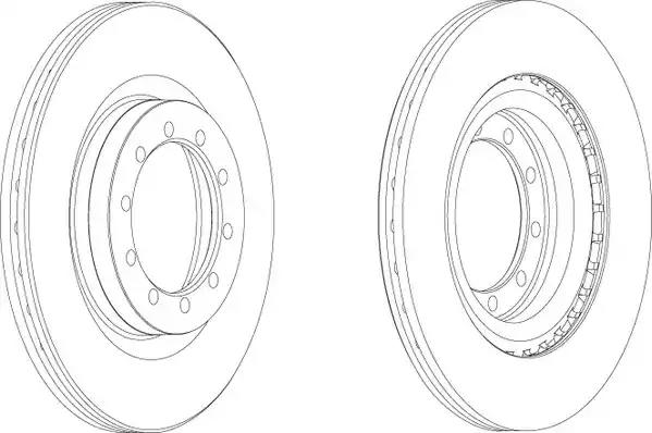 Гальмівний диск FCR183A FERODO