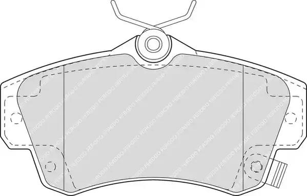 Комплект гальмівних накладок, дискове гальмо FDB1442 FERODO