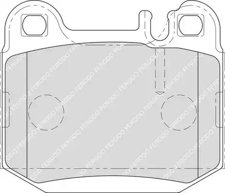 Комплект гальмівних колодок FDB1512 FERODO