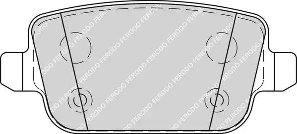 Комплект гальмівних колодок FDB1917 FERODO