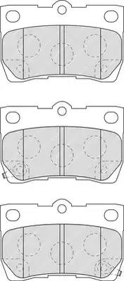 Колодки тормозные дисковые комплект FDB4001 FERODO