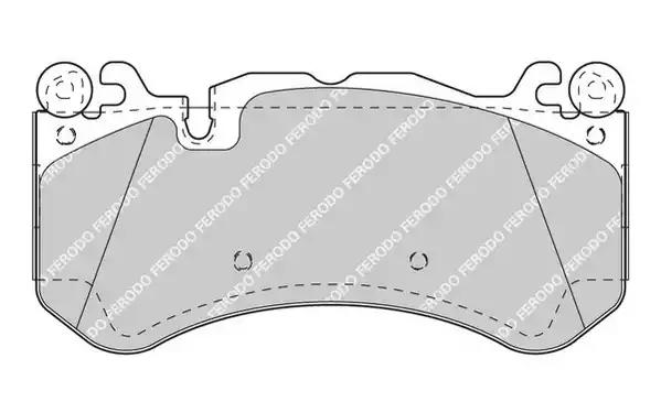 Колодки гальмівні дискові FDB4373 FERODO