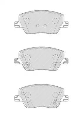 Комплект гальмівних колодок дискове гальмо FDB4799 FERODO