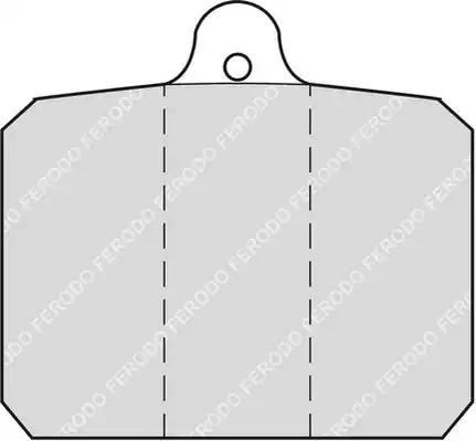 Комплект гальмівних накладок, дискове гальмо FDB55 FERODO