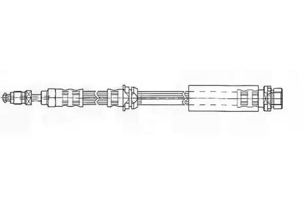 Шланг гальмівний FHY2480 FERODO