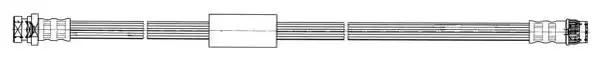 Шланг гальмівний FHY2662 FERODO