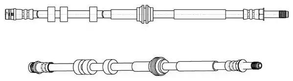 Шланг гальмівний FHY2730 FERODO