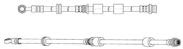 Шланг гальмівний FHY2748 FERODO