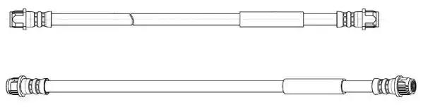 Шланг гальмівний FHY2766 FERODO