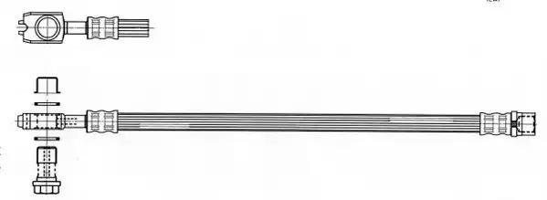 Шланг гальмівний FHY3179 FERODO