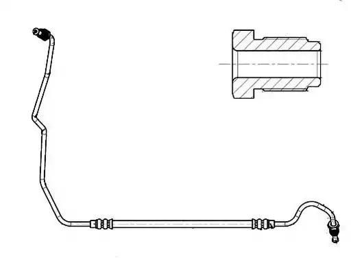 Гальмівна трубка FHY3354 FERODO