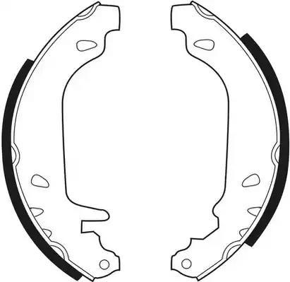 Комплект гальмівних колодок FSB243 FERODO