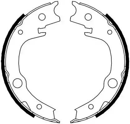 Тормозные колодки барабанные FSB4014 FERODO
