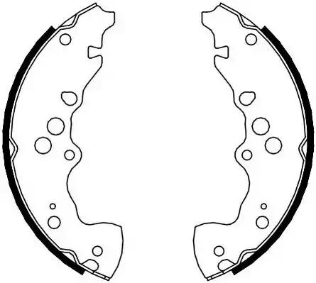 Колодки гальмівні барабанні FSB4115 FERODO