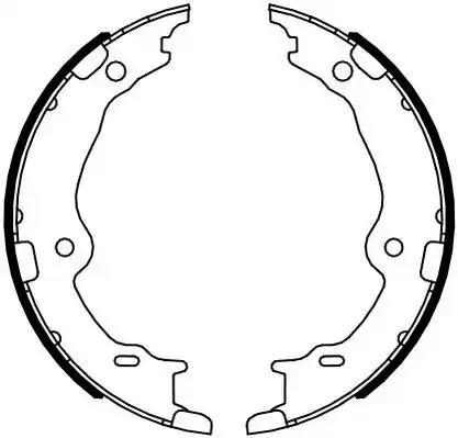 Тормозные колодки барабанные ferodo FSB4123 FERODO