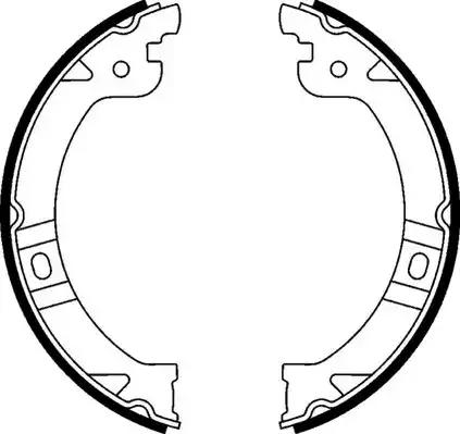 Комплект гальмівних колодок, стоянкове гальмо FSB597 FERODO