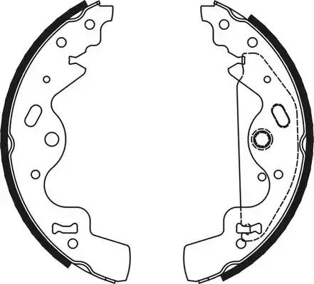 Комплект гальмівних колодок, стоянкове гальмо FSB651 FERODO