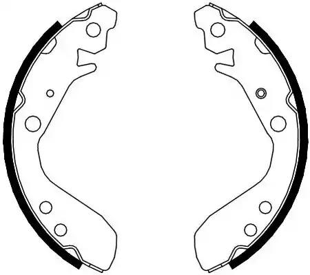 Комплект гальмівних колодок FSB689 FERODO