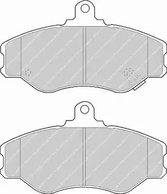Комплект гальмівних накладок, дискове гальмо FVR1014 FERODO