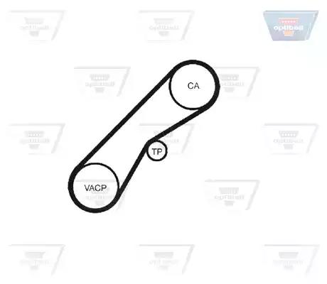 Ремінь зубчастий ZRK1204 OPTIBELT