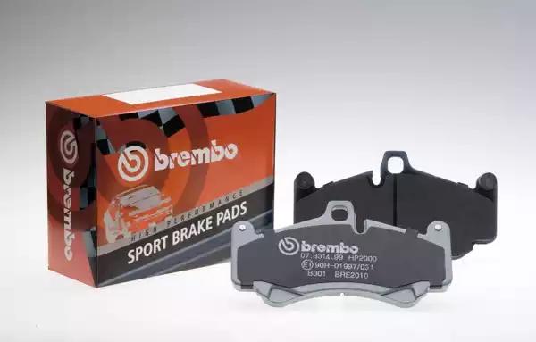Комплект високоефективних гальмівних накладок 07B31403 BREMBO