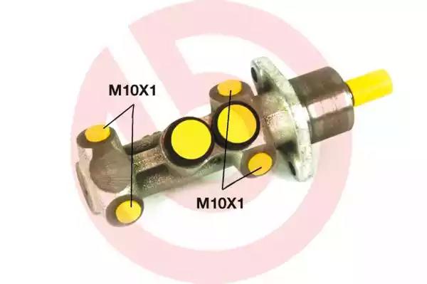 Главный тормозной цилиндр M23040 BREMBO