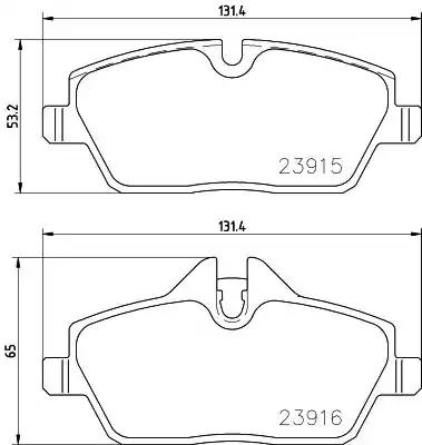 Гальмівні колодки дискові P06091 BREMBO