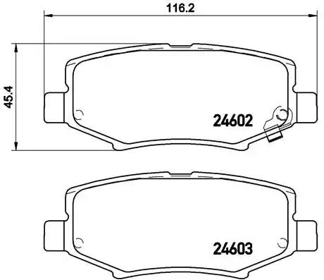 Гальмівні колодки дискові P18024 BREMBO