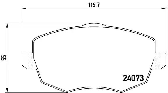 Гальмівні колодки дискові P23094 BREMBO
