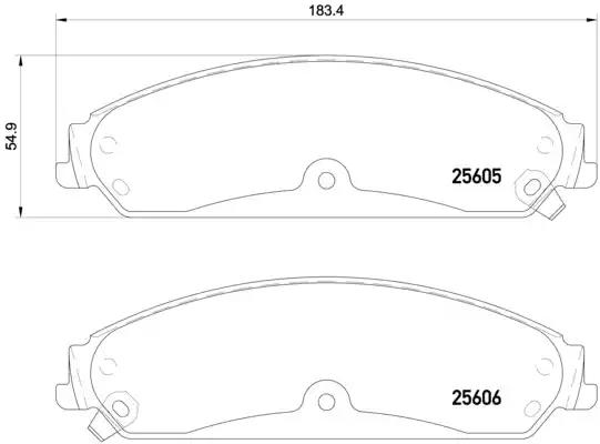 Гальмівні колодки дискові P23149 BREMBO