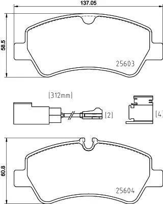 Гальмівні колодки дискові P24187 BREMBO