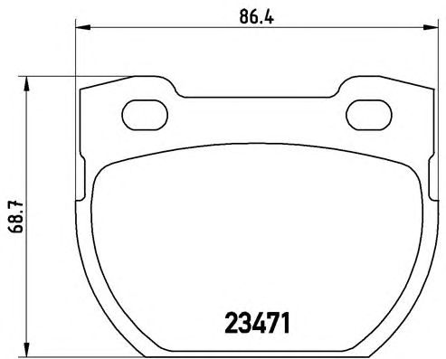 Гальмівні колодки дискові P44006 BREMBO