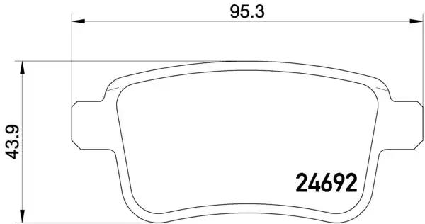 Гальмівні колодки дискові P50107 BREMBO