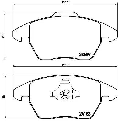 Гальмівні колодки дискові P61076 BREMBO