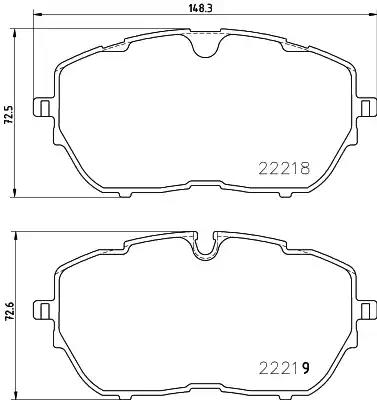 Гальмівні колодки дискові P61128 BREMBO