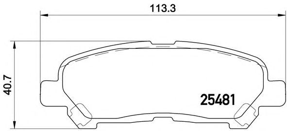 Гальмівні колодки дискові P83138 BREMBO