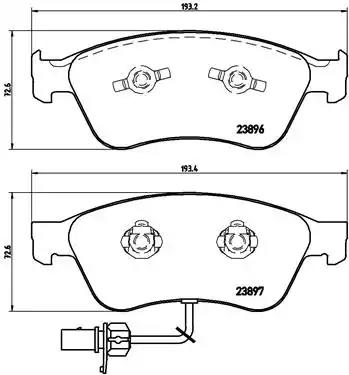 Гальмівні колодки пер. a6/a8 02-16 P85102 BREMBO
