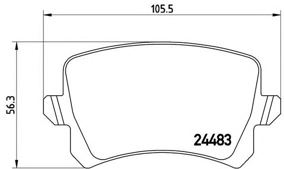 Колодки дискового гальма P85109 BREMBO