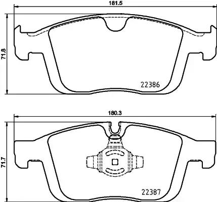 Гальмівні колодки дискові P86026 BREMBO