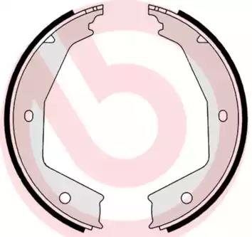 Комплект тормозных колодок стояночная тормозная... S23554 BREMBO