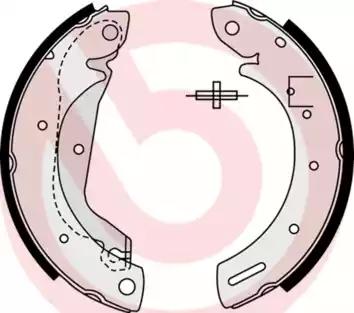 Комплект тормозных колодок S23577 BREMBO