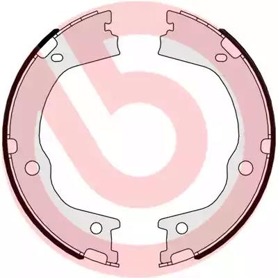 Комплект тормозных колодок стояночная тормозная... S30526 BREMBO