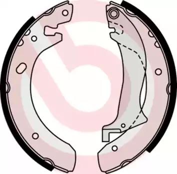 Колодки гальмівні барабанні комплект 4 шт S44504 BREMBO